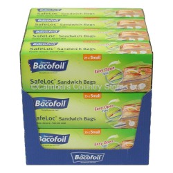 Bacofoil Safeloc Sandwich Bags Small 25 Pack
